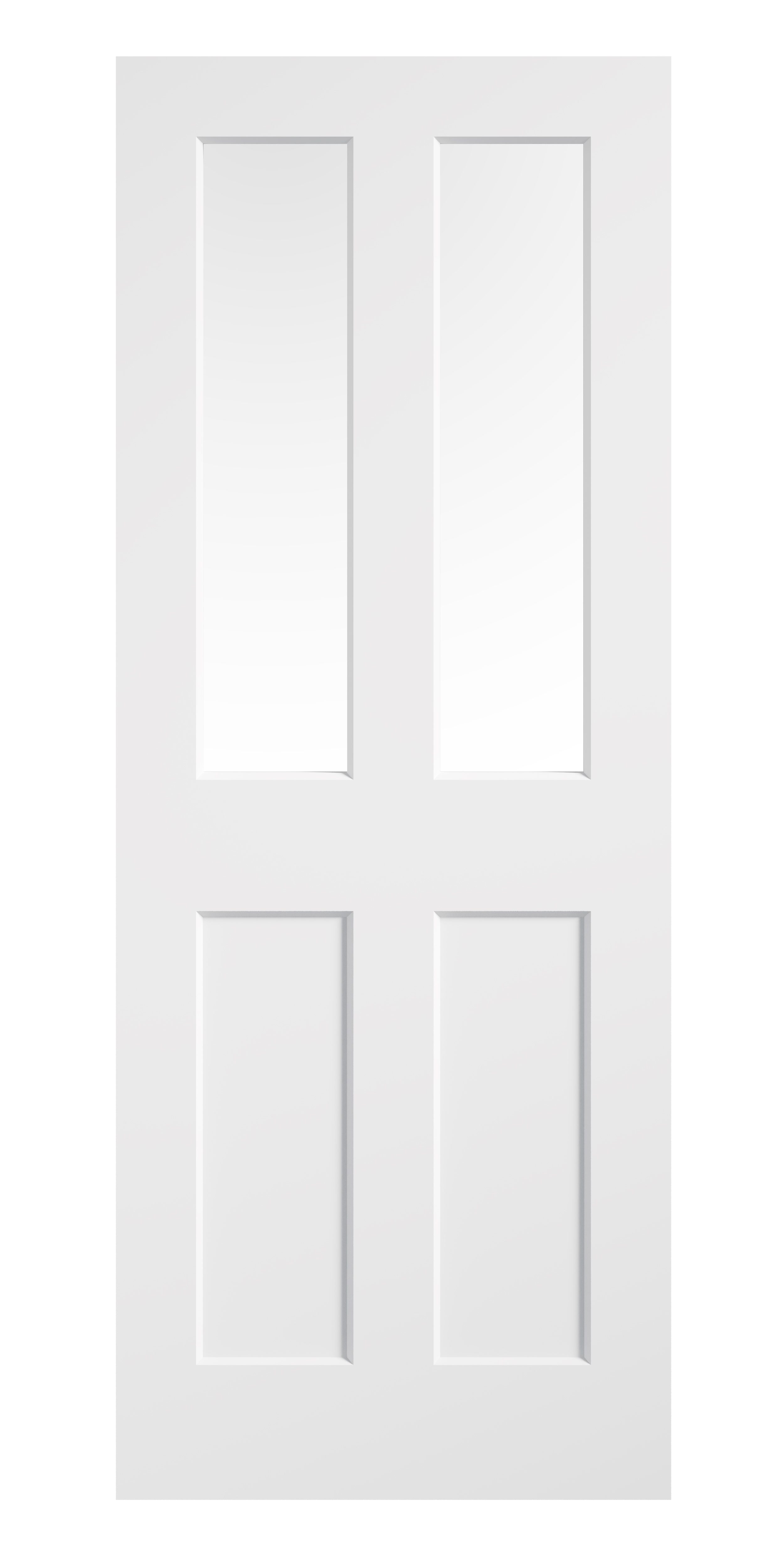 White Moulded Smooth Ashford Glazed
